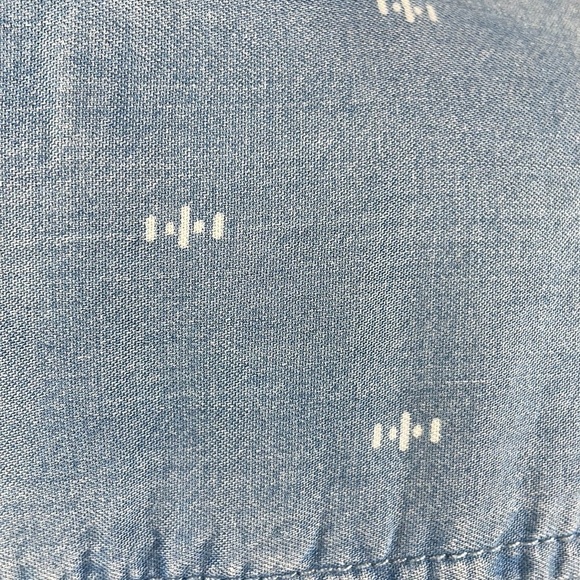 Thread & Supply Mini Dress SZ XS Short Sleeve Full Button Down - Picture 11 of 14